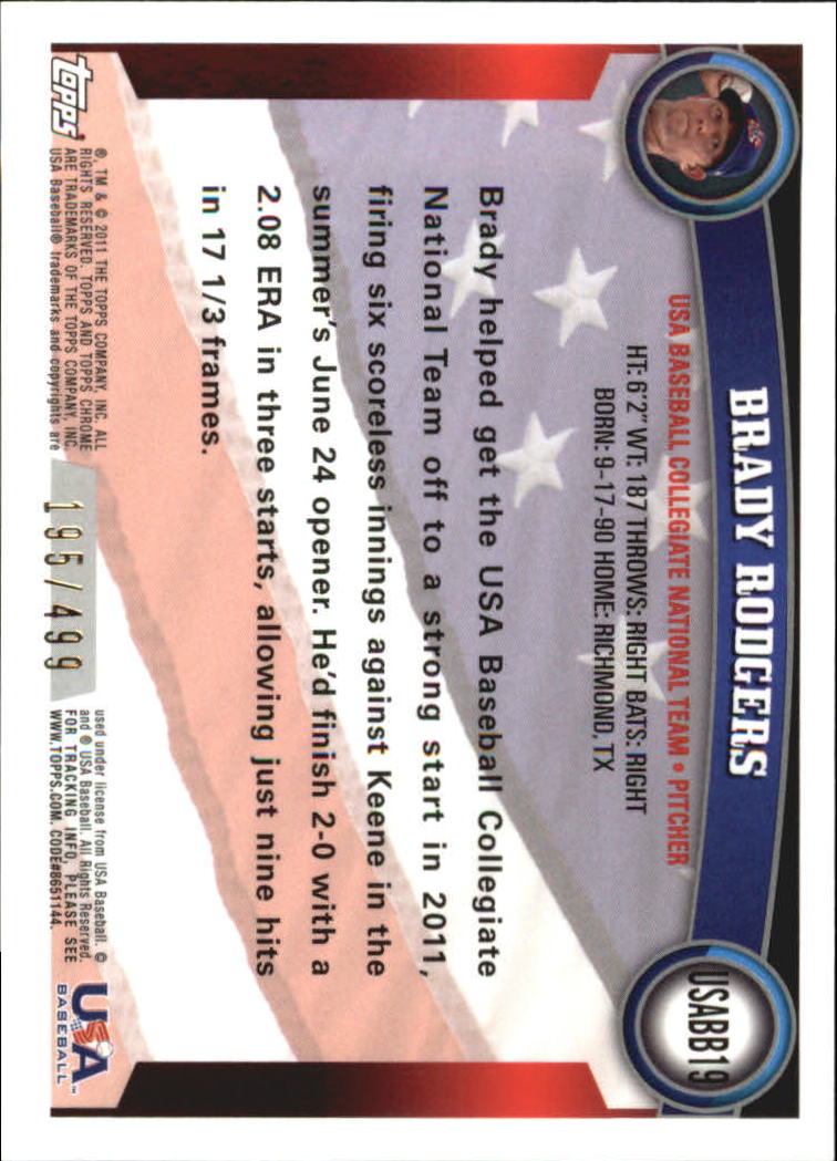 B6614- 2011 Topps Chrome USA Baseball Refractors -You Pick- 15+ FREE US SHIP - Picture 34 of 47