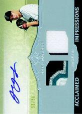 2011 Topps Marquee Acclaimed Impressions Dual Relic Autographs #AID19 Josh Johnson/50