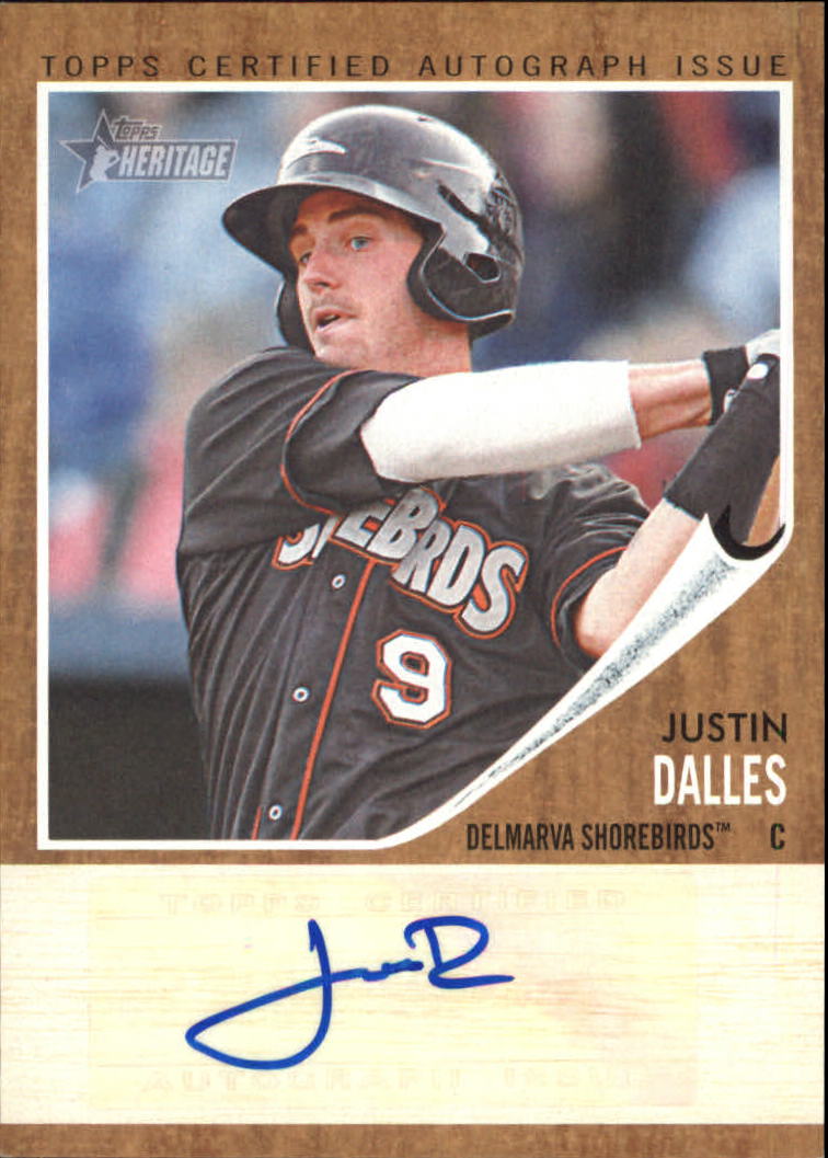2011 Topps Heritage Minors Real One Autographs #JD Justin Dalles