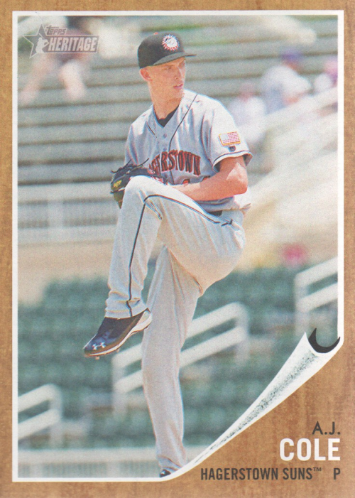 2011 Topps Heritage Minors #84 A.J. Cole