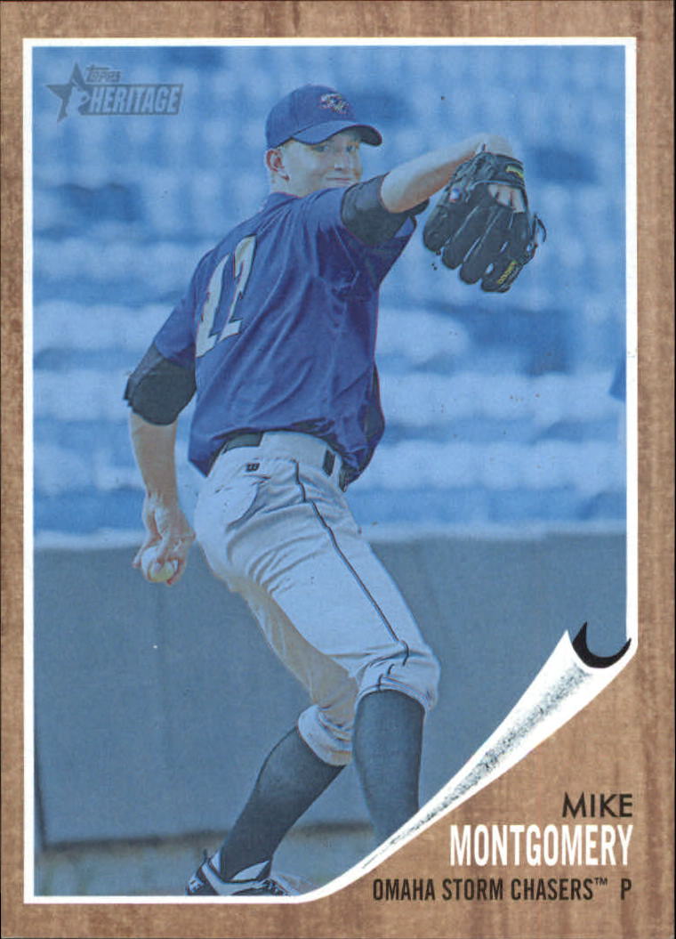 2011 Topps Heritage Minors Blue Tint #30 Mike Montgomery
