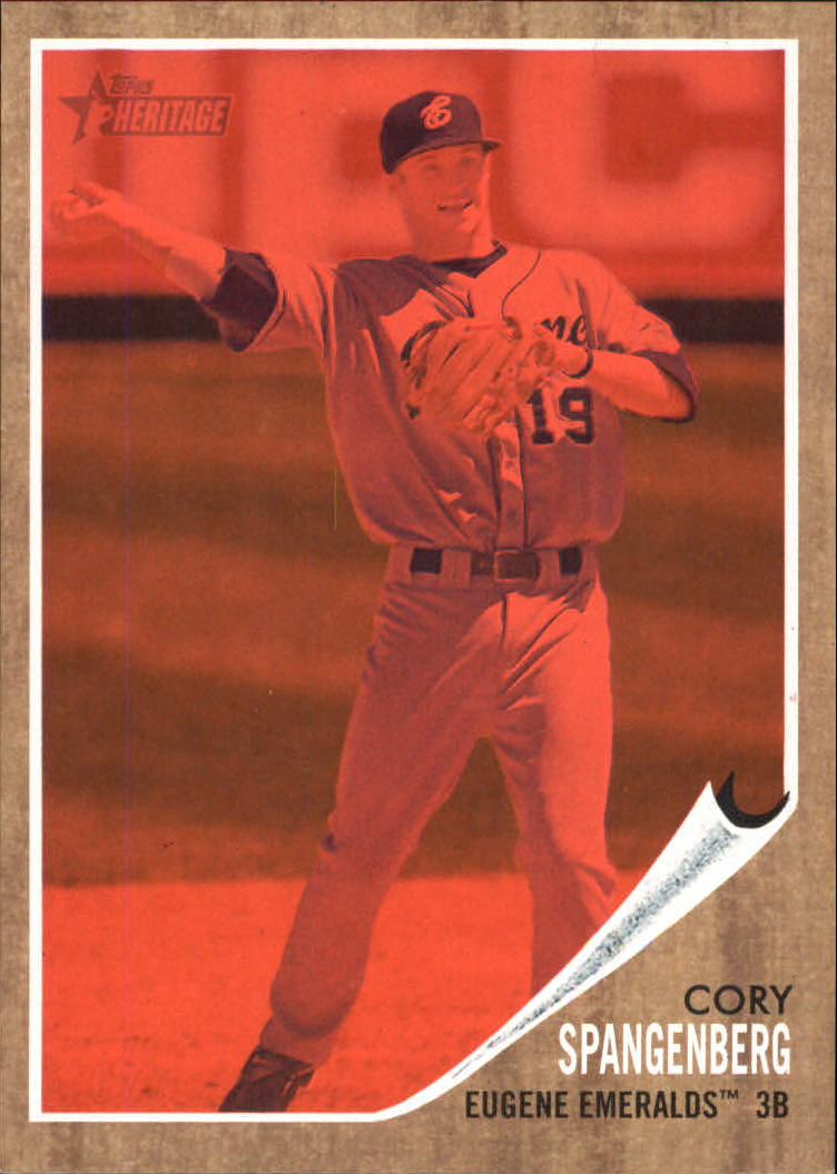 2011 Topps Heritage Minors Red Tint #59 Cory Spangenberg