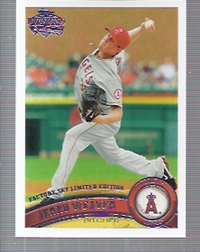 2011 Topps Diamond Anniversary Factory Set Limited Edition #75 Jered Weaver