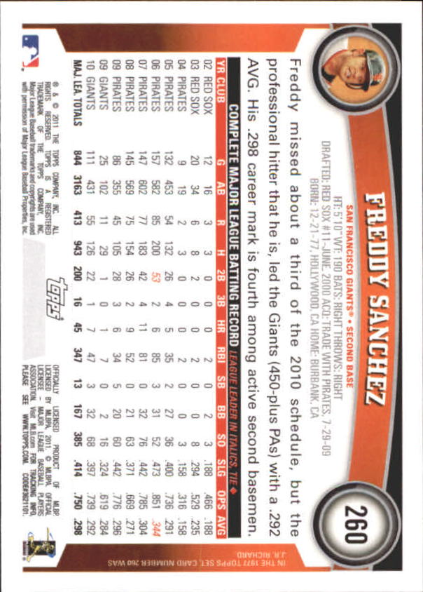 A3166- 2011 Topps Diamant Jubiläum BB 251-500 -du Pick- 15 + Gratis US Schiff - Bild 11 von 298