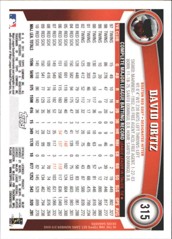 A3166- 2011 Topps Diamant Jubiläum BB 251-500 -du Pick- 15 + Gratis US Schiff - Bild 77 von 298