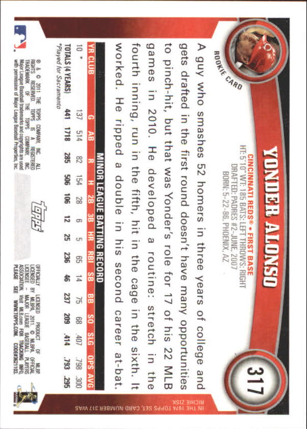 A3166- 2011 Topps Diamant Jubiläum BB 251-500 -du Pick- 15 + Gratis US Schiff - Bild 80 von 298