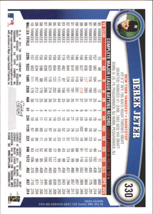 A3166- 2011 Topps Diamant Jubiläum BB 251-500 -du Pick- 15 + Gratis US Schiff - Bild 96 von 298