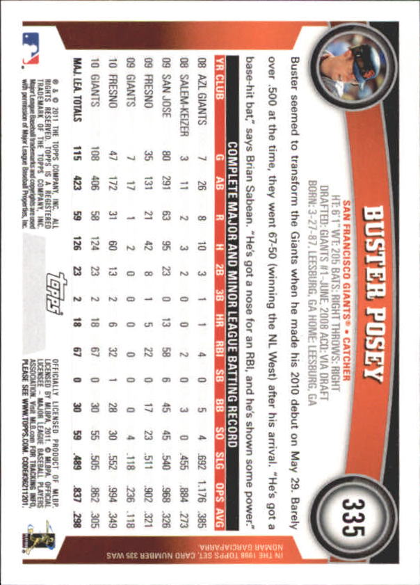 A3166- 2011 Topps Diamant Jubiläum BB 251-500 -du Pick- 15 + Gratis US Schiff - Bild 103 von 298