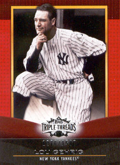2011 Topps Triple Threads #4 Lou Gehrig