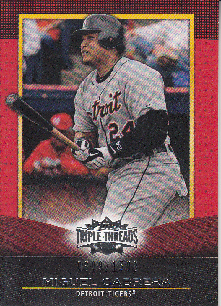 2011 Topps Triple Threads #97 Miguel Cabrera