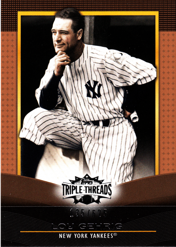 2011 Topps Triple Threads Sepia #4 Lou Gehrig