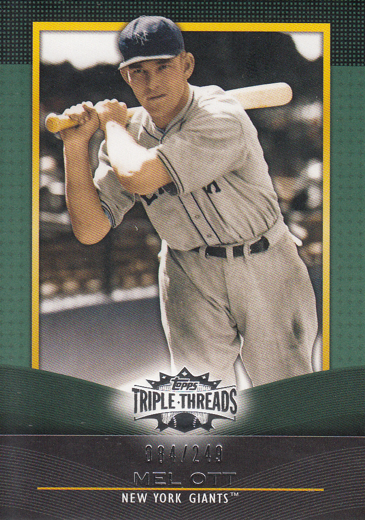 2011 Topps Triple Threads Emerald #50 Mel Ott