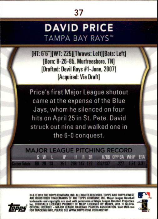 B3145- 2011 Finest Baseball Card #s 1-100 +Rookies -You Pick- 15+ FREE US SHIP - Picture 17 of 89