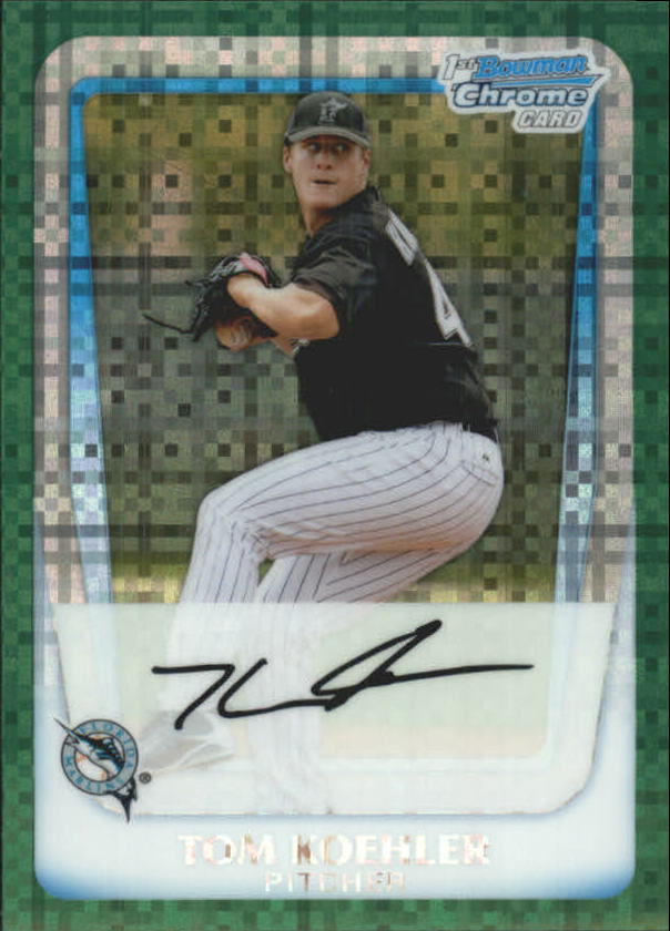 A0151- 2011 Bowman Chrome Prospects Green X-Fractors -You Pick- 15+ FREE US SHIP - Picture 30 of 183