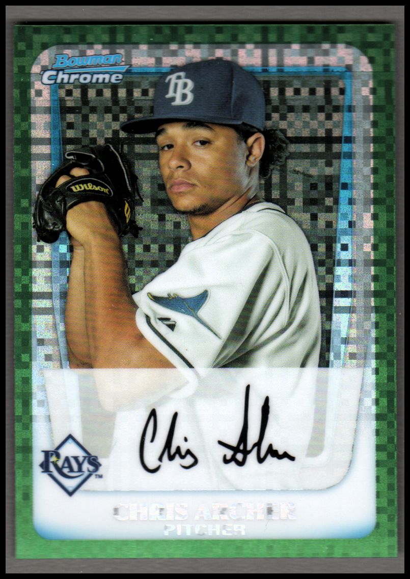 A0151- 2011 Bowman Chrome Prospects Green X-Fractors -You Pick- 15+ FREE US SHIP - Picture 36 of 183