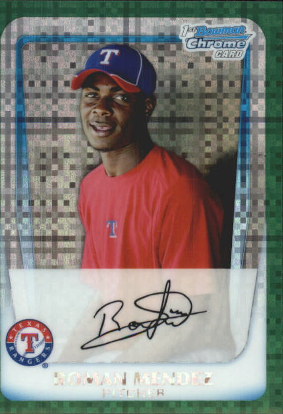 A0151- 2011 Bowman Chrome Prospects Green X-Fractors -You Pick- 15+ FREE US SHIP - Picture 41 of 183