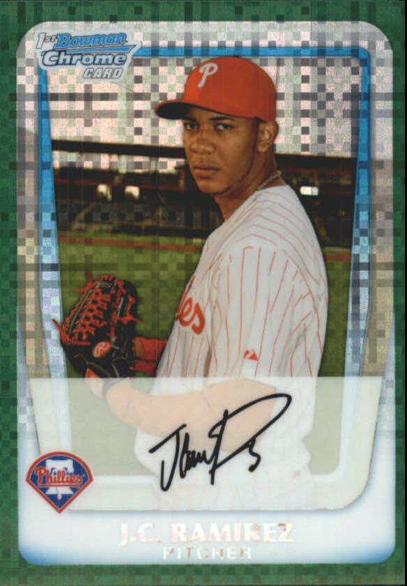 A0151- 2011 Bowman Chrome Prospects Green X-Fractors -You Pick- 15+ FREE US SHIP - Picture 55 of 183