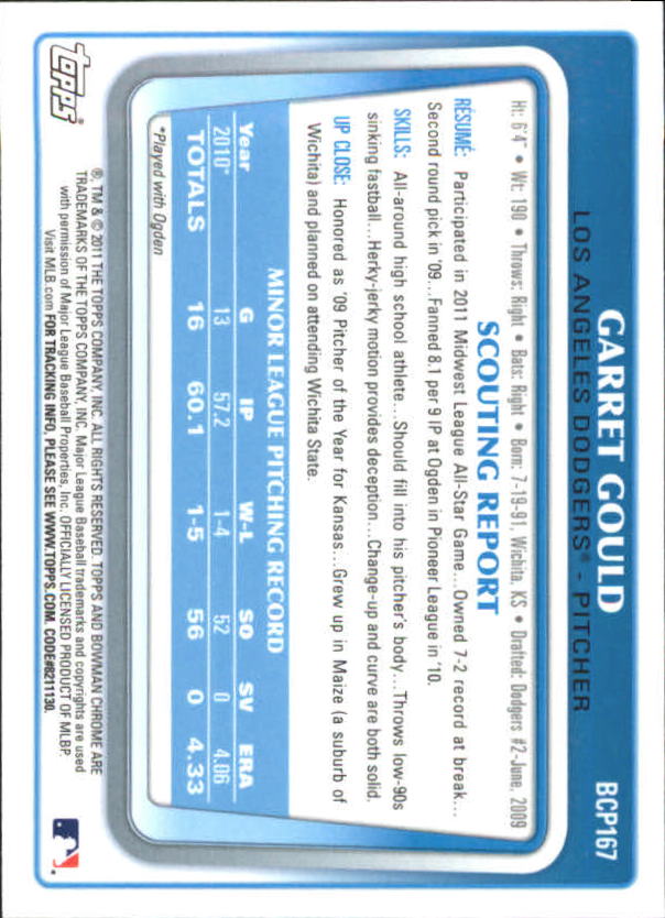 A0151- 2011 Bowman Chrome Prospects Green X-Fractors -You Pick- 15+ FREE US SHIP - Picture 94 of 183