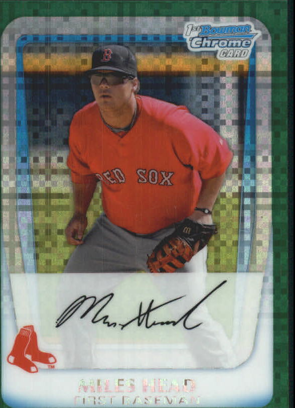 A0151- 2011 Bowman Chrome Prospects Green X-Fractors -You Pick- 15+ FREE US SHIP - Picture 126 of 183