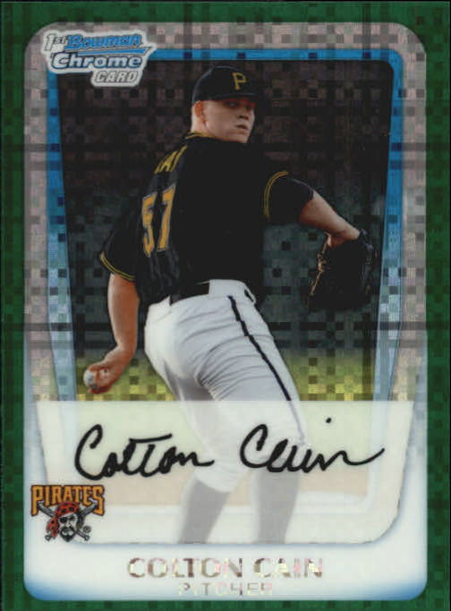 2011 Bowman Chrome Prospects Green X-Fractors #BCP191 Colton Cain