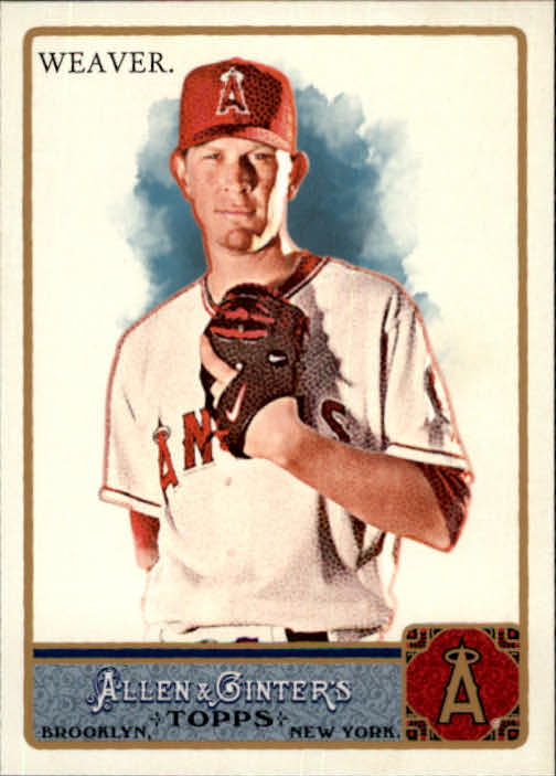2011 Topps Allen and Ginter Glossy #196 Jered Weaver