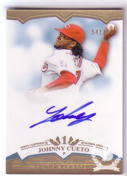 2011 Topps Tier One Crowd Pleaser Autographs #JC Johnny Cueto/699