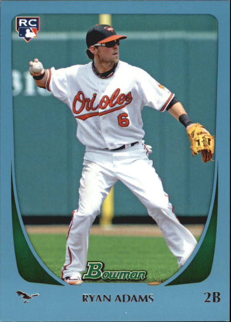 2011 Bowman Draft Blue #2 Ryan Adams