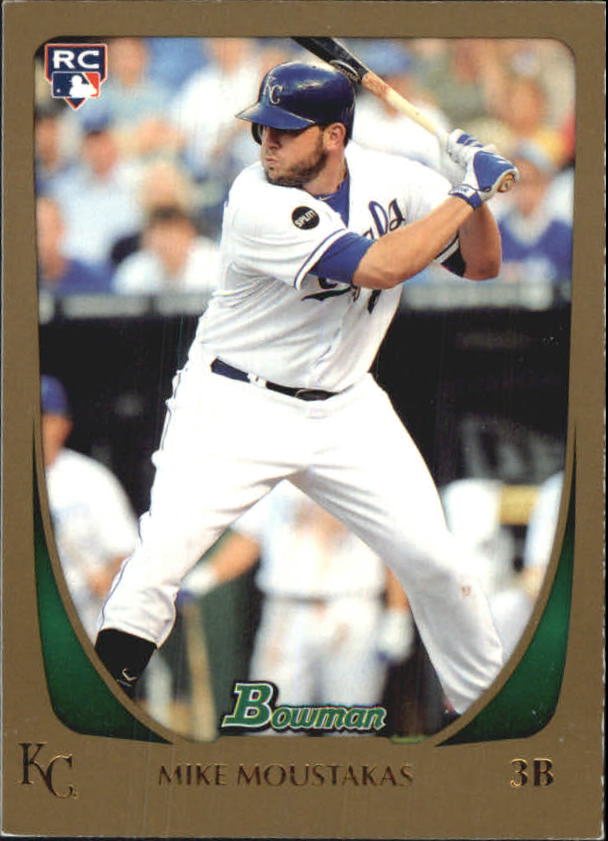 2011 Bowman Draft Gold #1 Mike Moustakas