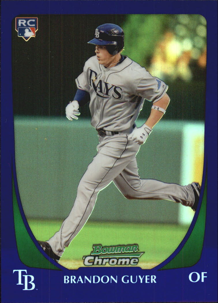 2011 Bowman Chrome Draft Purple Refractors #43 Brandon Guyer