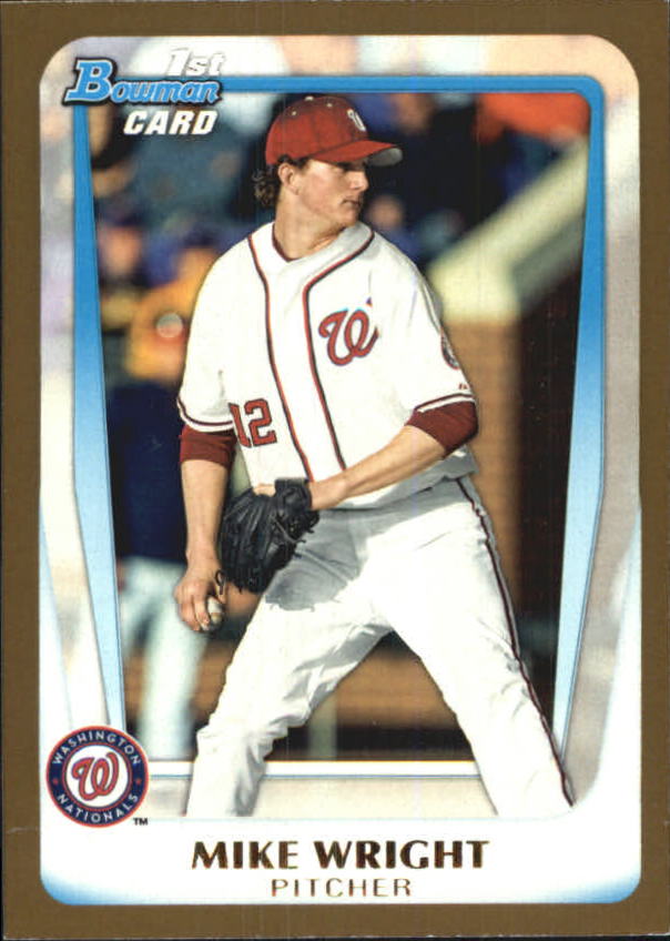 2011 Bowman Draft Prospects Gold #BDPP11 Mike Wright