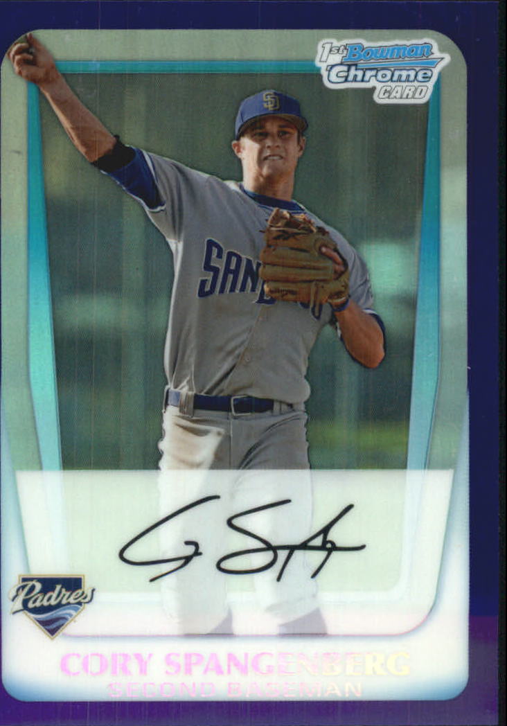 2011 Bowman Chrome Draft Prospects Purple Refractors #BDPP80 Cory Spangenberg
