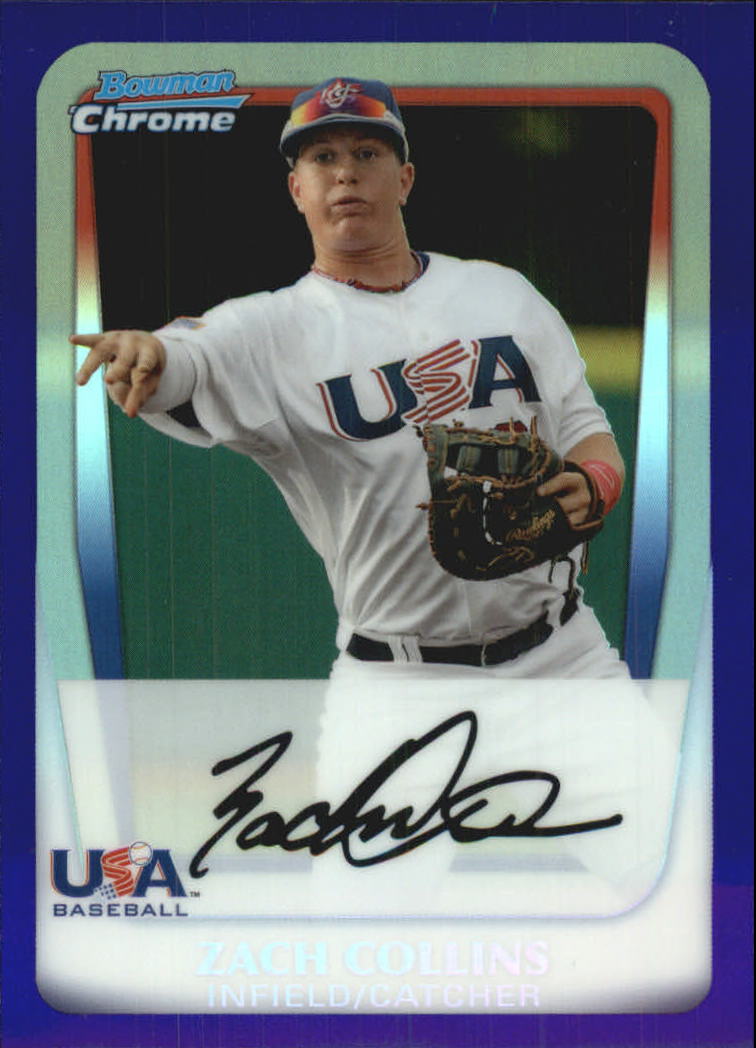 2011 Bowman Chrome Draft Prospects Purple Refractors #BDPP96 Zach Collins