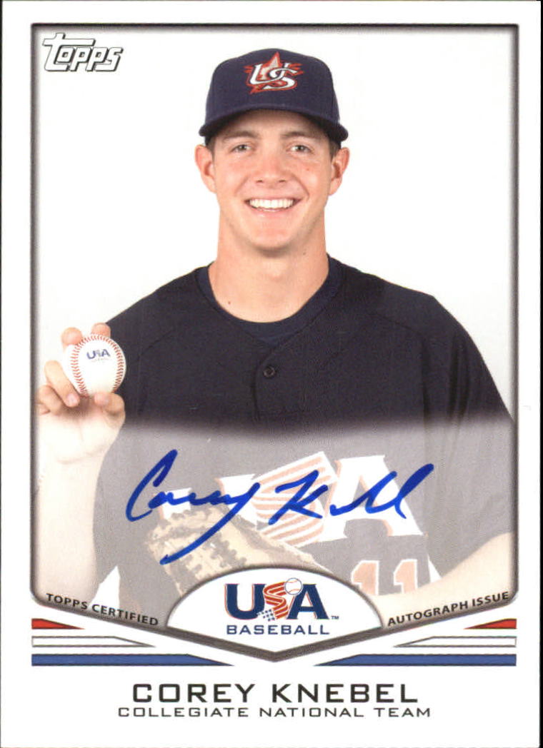 2011 USA Baseball Autographs #A10 Corey Knebel