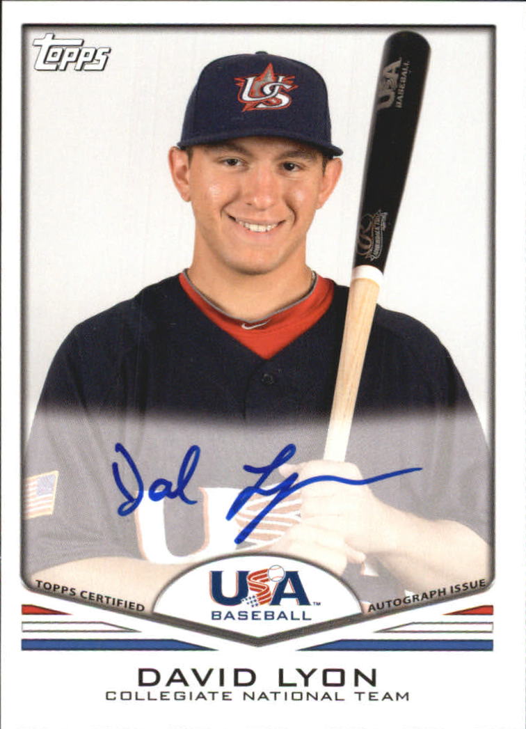 2011 USA Baseball Autographs #A12 David Lyon