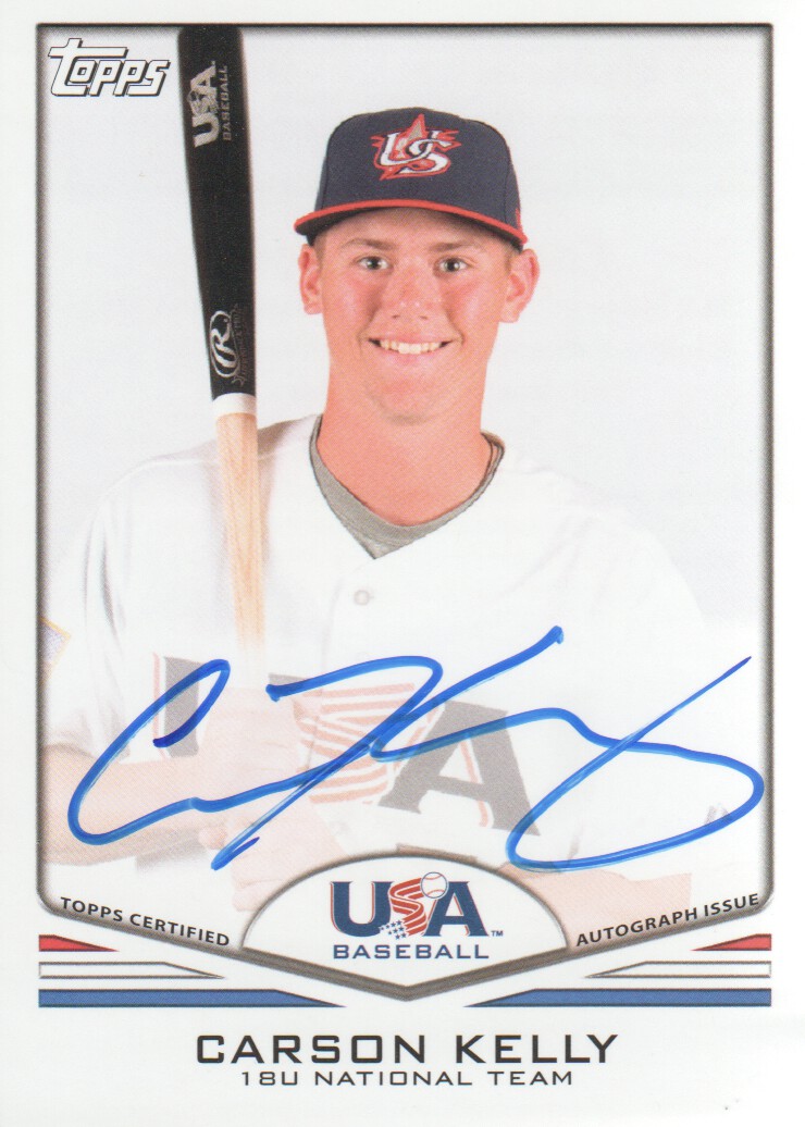 2011 USA Baseball Autographs #A56 Carson Kelly