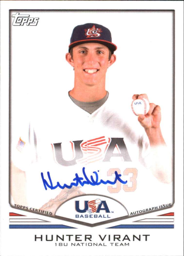2011 USA Baseball Autographs #A66 Hunter Virant