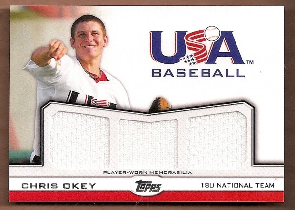 2011 USA Baseball Triple Jerseys #CO Chris Okey