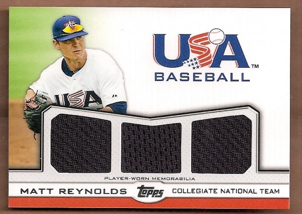 2011 USA Baseball Triple Jerseys #MR Matt Reynolds