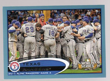 2012 Topps Wal-Mart Blue Border #59 Texas Rangers PS HL