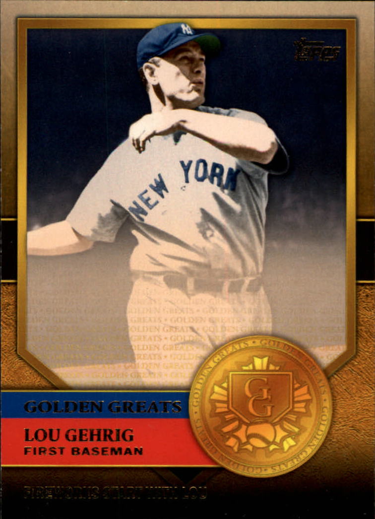 2012 Topps Golden Greats #GG3 Lou Gehrig