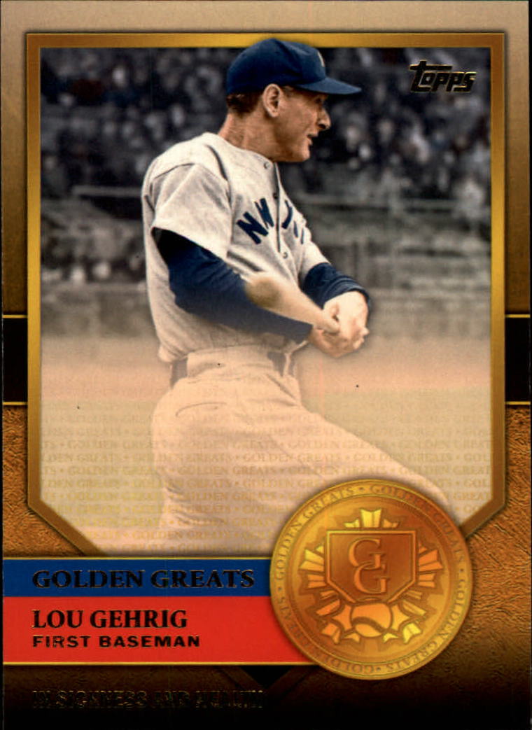 2012 Topps Golden Greats #GG4 Lou Gehrig