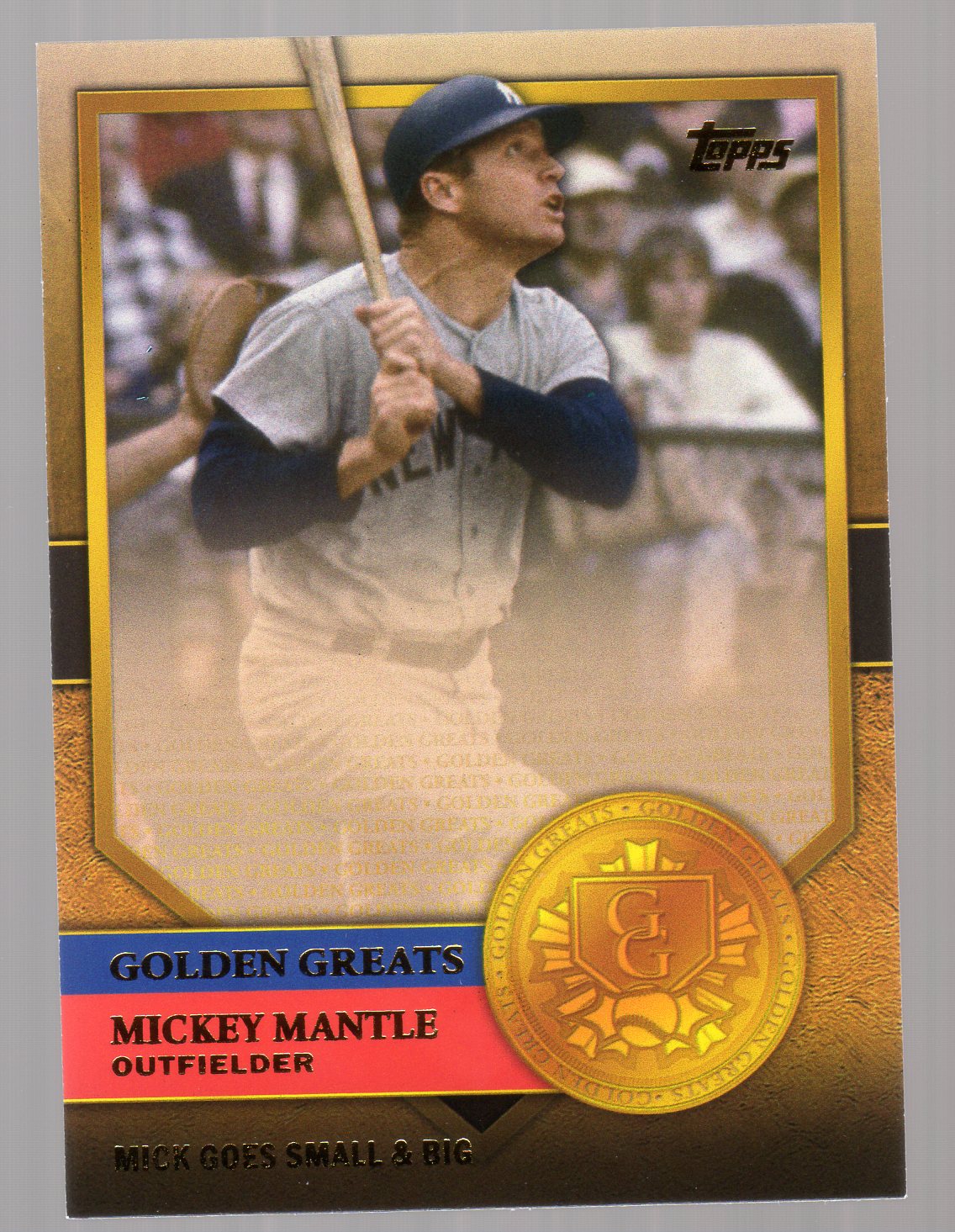 2012 Topps Golden Greats #GG35 Mickey Mantle