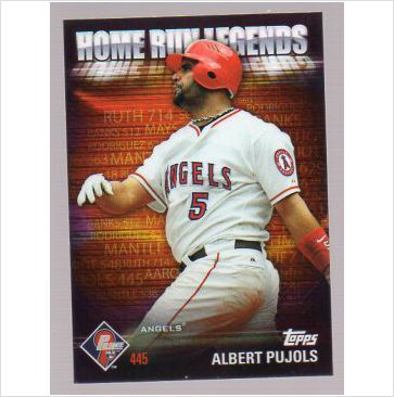 2012 Topps Prime Nine Home Run Legends #HRL9 Albert Pujols