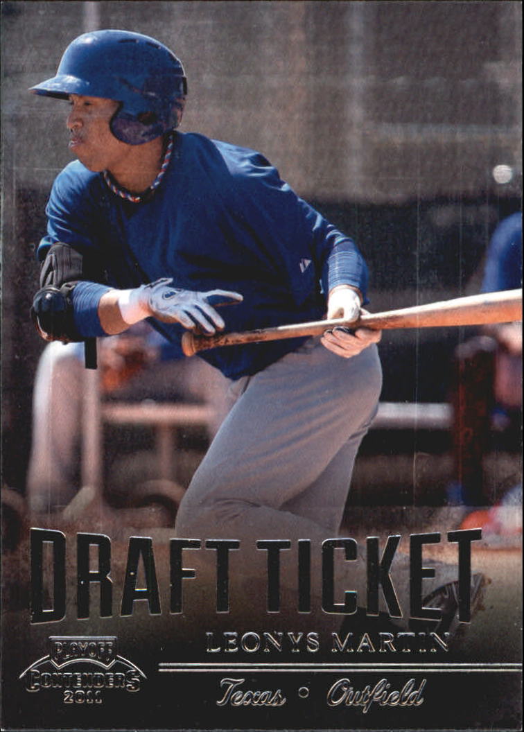 2011 Playoff Contenders Draft Ticket #DT94 Leonys Martin