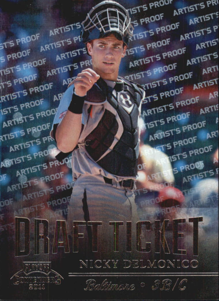 2011 Playoff Contenders Draft Ticket Artist's Proof #DT8 Nicky Delmonico
