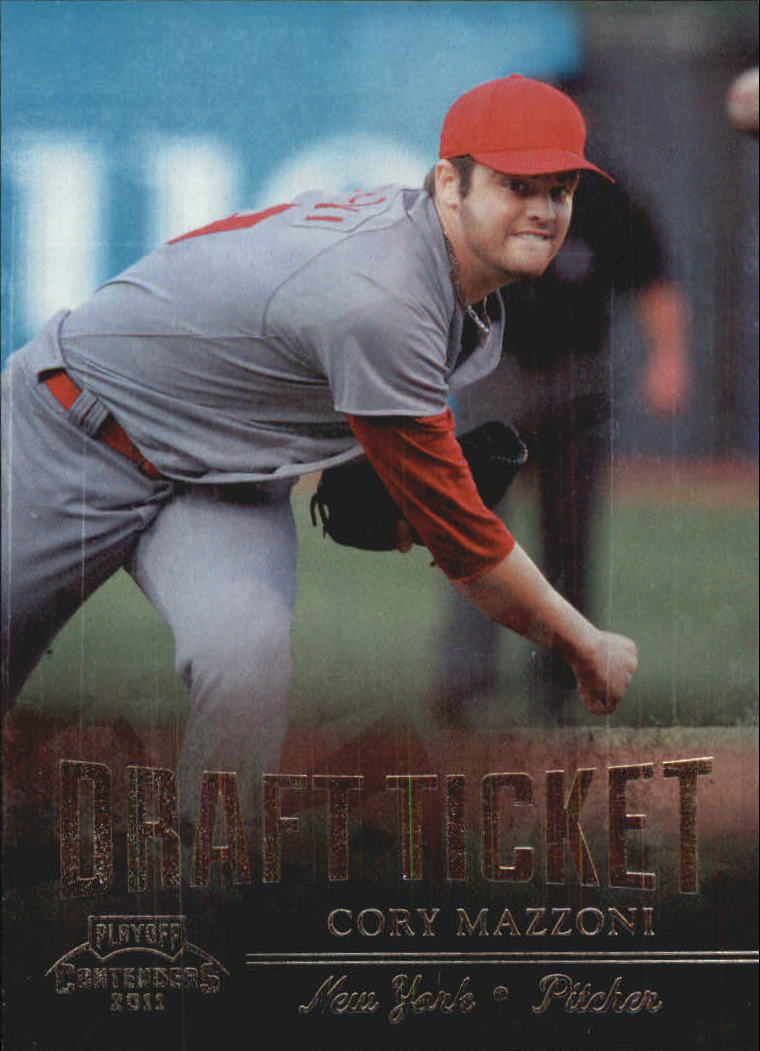 2011 Playoff Contenders Draft Ticket Crystal Collection #DT93 Cory Mazzoni