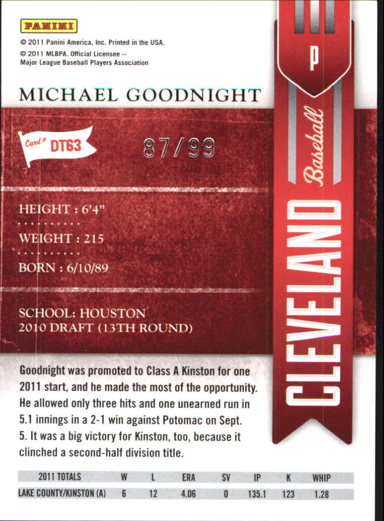 2011 Playoff Contenders Draft Ticket Playoff Tickets #DT63 Michael Goodnight back image