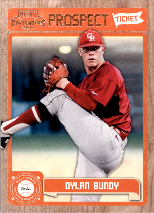 2011 Playoff Contenders Prospect Ticket #RT9 Dylan Bundy