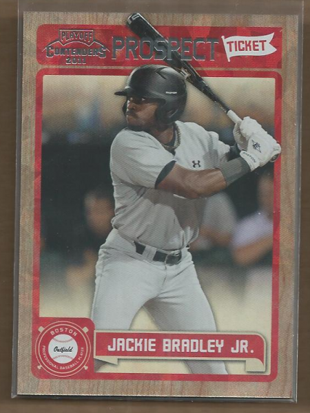 2011 Playoff Contenders Prospect Ticket Crystal Collection #RT20 Jackie Bradley Jr.