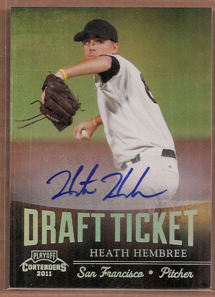 2011 Playoff Contenders Draft Ticket Autographs #DT15 Heath Hembree